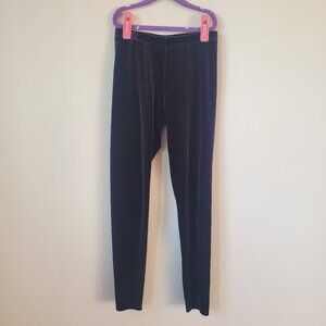 Janie and Jack Girls Navy Velvet Leggings -SIZE- 12